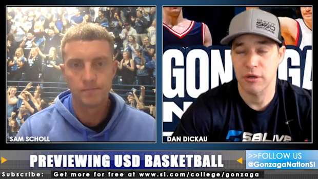 USD Head Coach Sam Scholl Talks With Dan Dickau